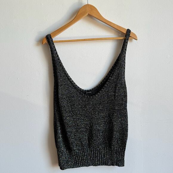 Rare RACHEL COMEY Sparkly Knit Camisole Crop Top - Picture 2 of 8
